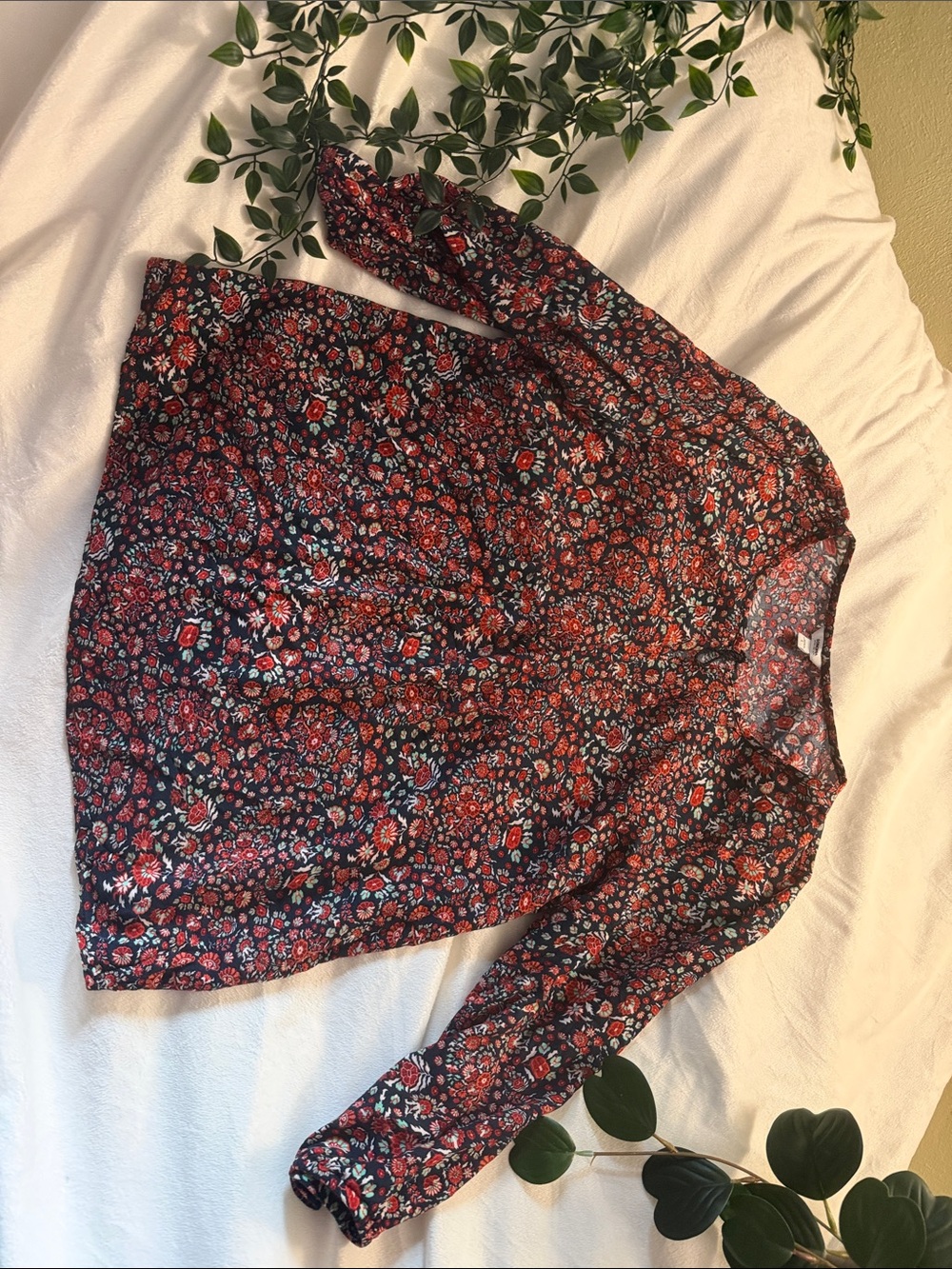 Sonoma Red Floral Short-Sleeve Tee